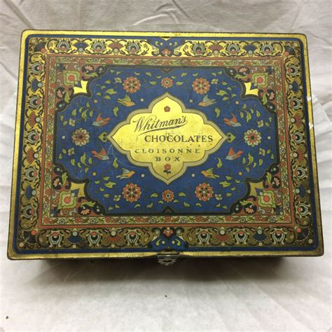 metal box with give me chocolate on it|Vintage Metal Candy Boxes for sale .